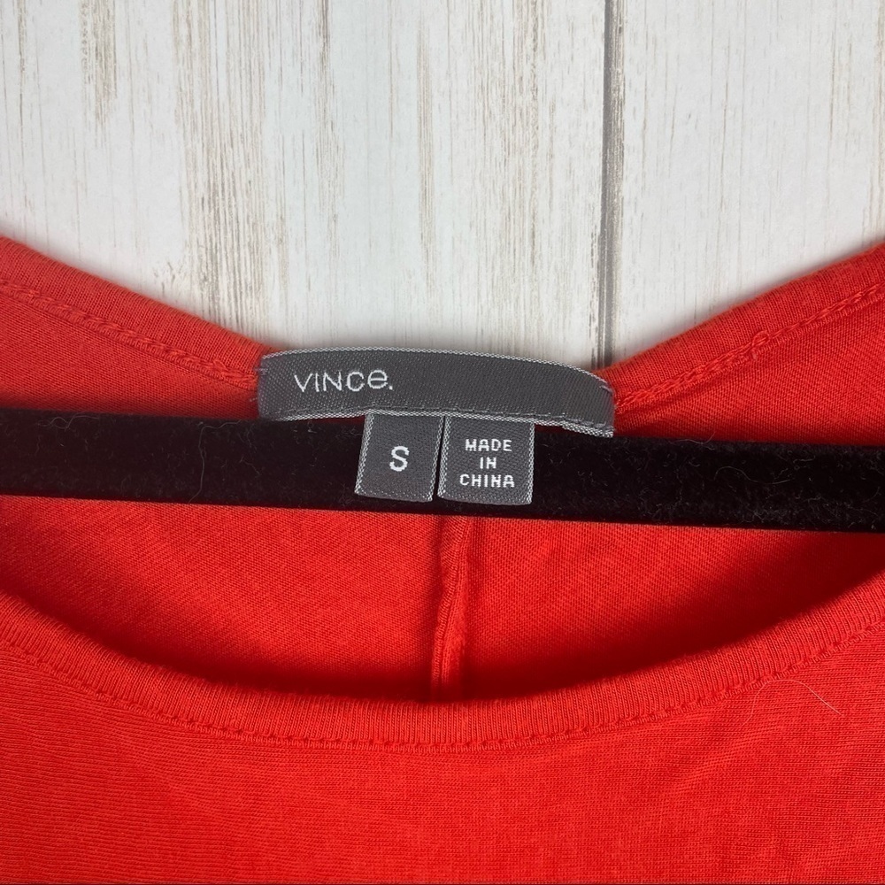 Vince orange basic tee - image 3